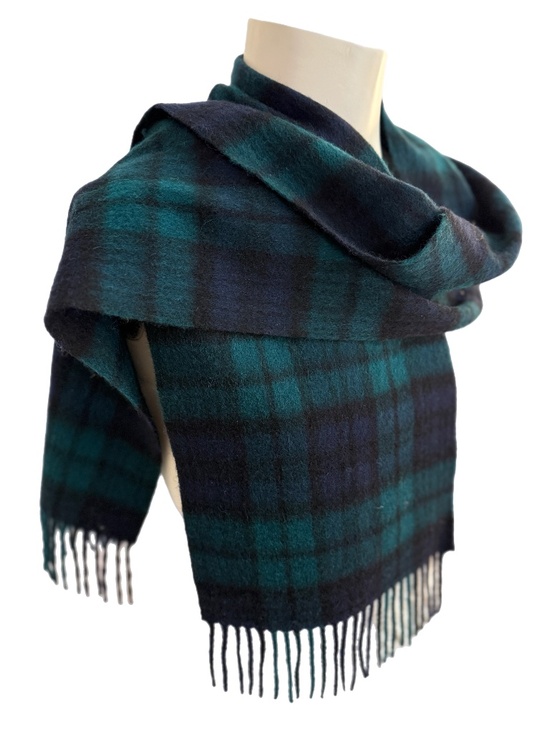 Edinburgh Lambswool Collection Scarf NWT – Black Watch Tartan - Made in Scotland - Picture 7 of 11